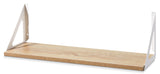 Align Floating Dual Bracket Shelf Kit, Oak, 8 x 24-in