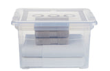 Clarity Transparent Filing Box with Lid, 32-L