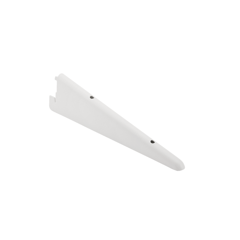 Double Track S-32 Shelf Bracket for Indoor Use, White, 7-in B3581