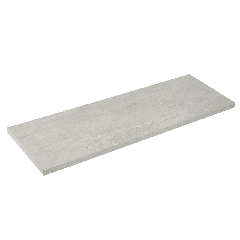 Floating Wall Shelf Board, Grey Concrete, 12 x 24-in E4024