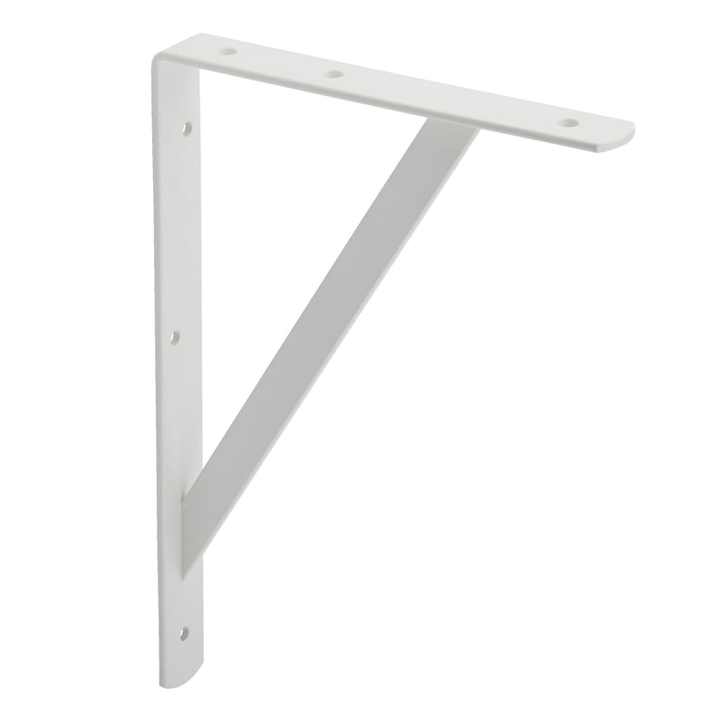 Heavy-Duty Shelf Bracket, White, 8 x 12-in Q7968