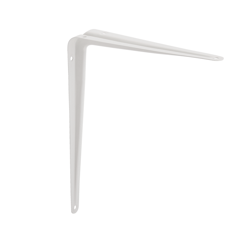 Light-Duty Shelf Bracket, White, 10 x 12-in F5050