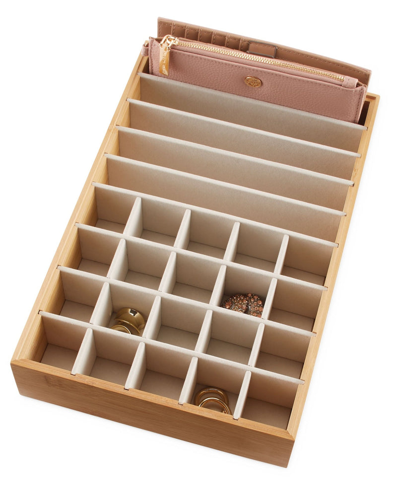 Modular Bamboo Accessory Storage Tray K3016