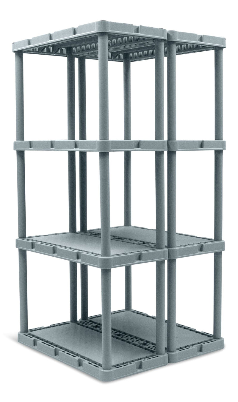 Prima Light-Duty 4-Tier Connecting Shelving Storage Unit, Holds up to 220-lb I0340