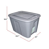 Restore Stackable Storage Box with Lid, 68-L, Grey