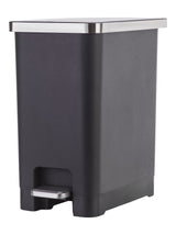 Slim Black Resin Garbage Can, 15-L