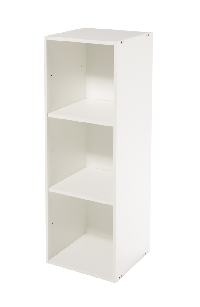 Stack Modular 3-Shelf Organizer, White