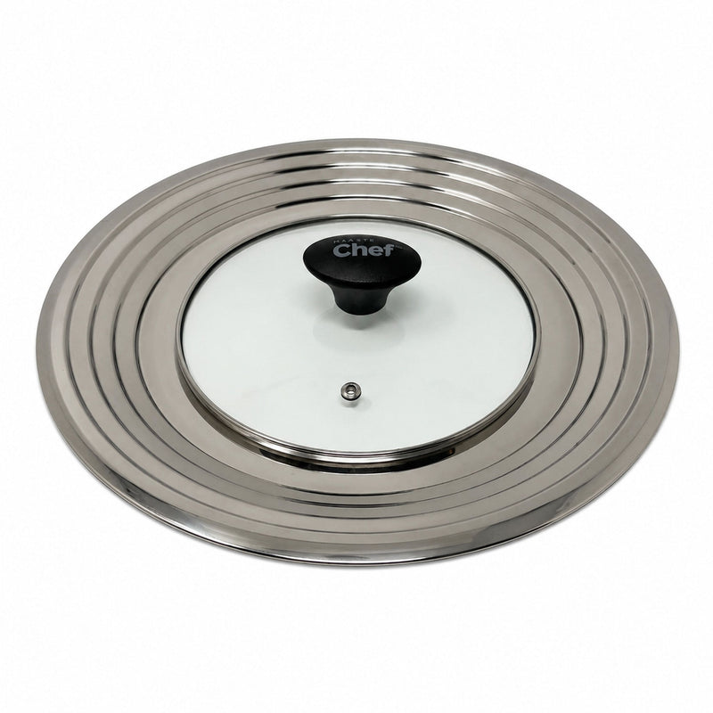 Universal Stainless Steel Glass Lid for Pots & Pans, Fits (24 cm) to (32 cm) P0128