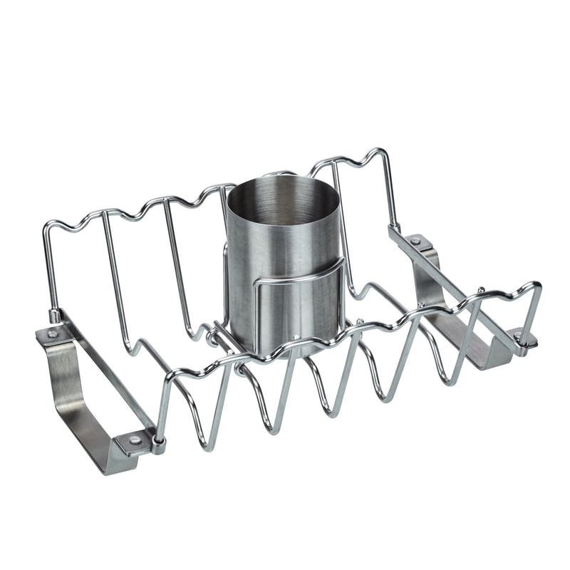 Stainless Steel Chicken Roaster & Rib Rack for Grilling/Roasting, 11-in P289