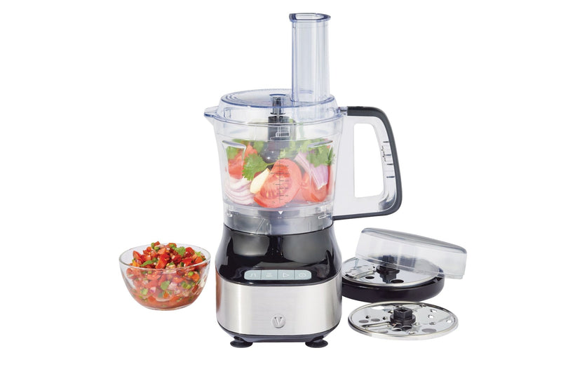 Compact 3-Cup Mini Food Chopper with Storage Case, Silver X1617