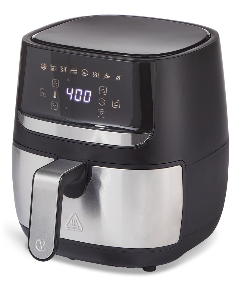 Stainless Steel Non-Stick Air Fryer, 4-qt M4949