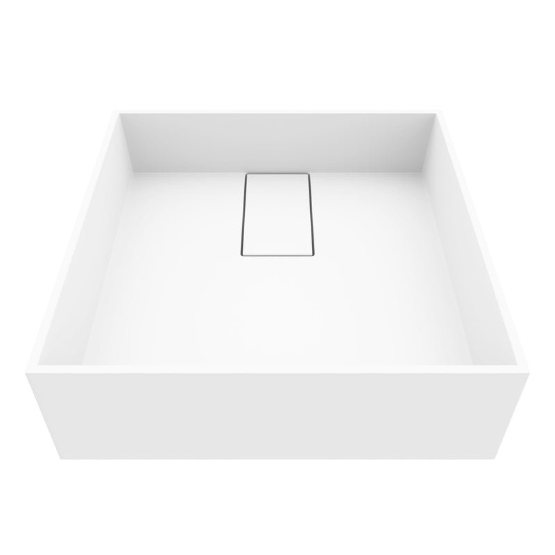 Bryant 15x15-in Deep White Bathroom Sink/Basin with Square Vessel C6375
