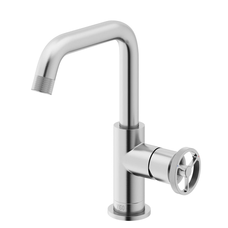 Cass 9-in Single-Hole Bathroom Faucet, Various Finishes Y1874