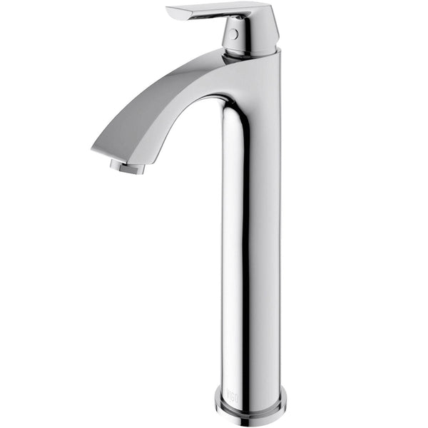 Linus Single Handle Vessel Sink Bathroom Faucet, Chrome U0918