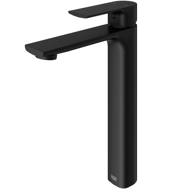 Norfolk Single Handle Vessel Bathroom Sink Faucet, WaterSense Certified, Matte Black D5811