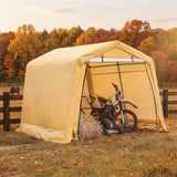 Weatherfast Waterproof Storage Shed with UV Protection, 10 x 10 x 8-ft