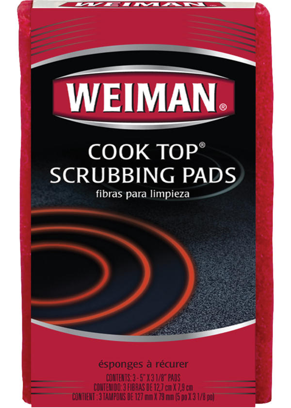 No Scratch Cooktop Scrubbing Pads for Ceramic and Glass Ranges, 3-pk T1619