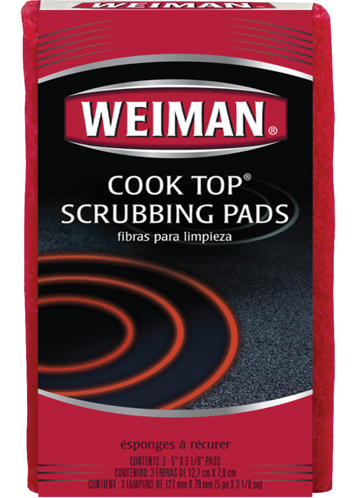 No Scratch Cooktop Scrubbing Pads for Ceramic and Glass Ranges, 3-pk T1619
