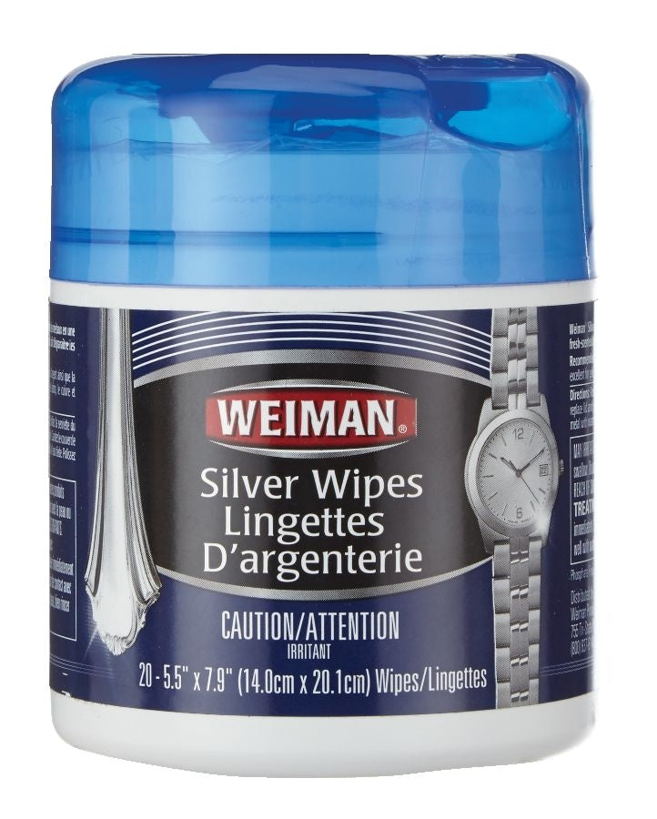 Silver Wipes, for Sterling Silver, Silver Plate & Fine Antique Silver, 20-pk A7705