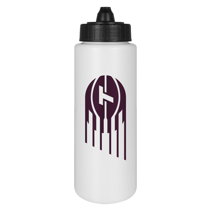 BPA-Free Tall Water Bottle, For Basketball Fans/Collectors, White, 32-oz M8429