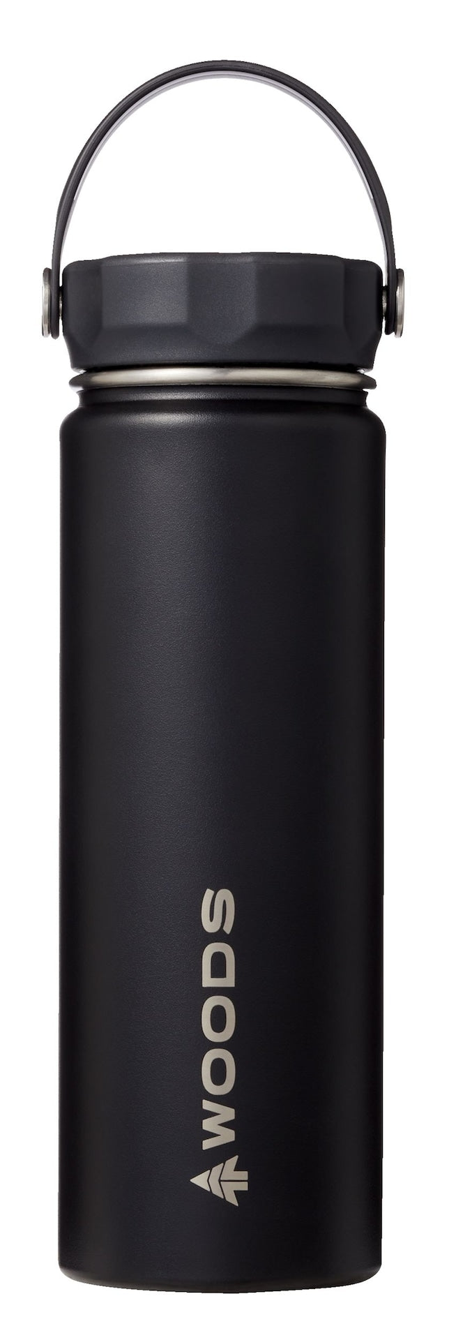 Water Bottle, 22-oz, Stainless Steel, Leak-Proof, Black O8785