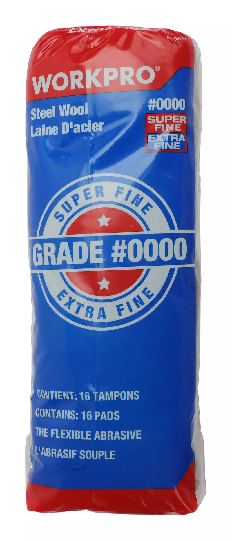Steel Wool Pads For Multi-Surface Smoothing & Cleaning, Super Fine Grade, 16-pk L2971
