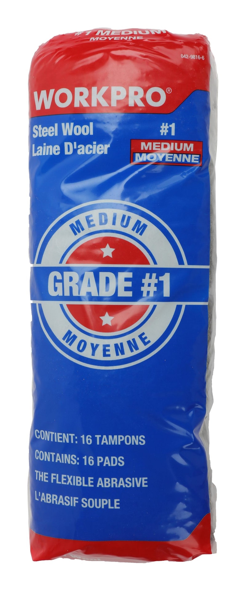 Steel Wool Pads, Surface Cleaning, Preparation & Rust-Removal, Medium Grade, 16-pk I5550