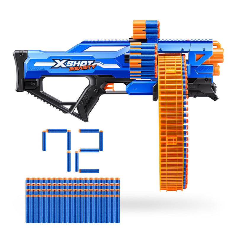 Insanity S1 Mad Mega Barrel Dart Blaster, 72-Darts, Ages 8+ B8703