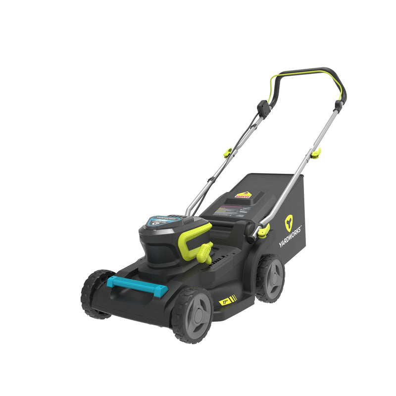 48V 2-in-1 Brushless Push Lawn Mower, 17-in with 4Ah Battery & Charger F7633