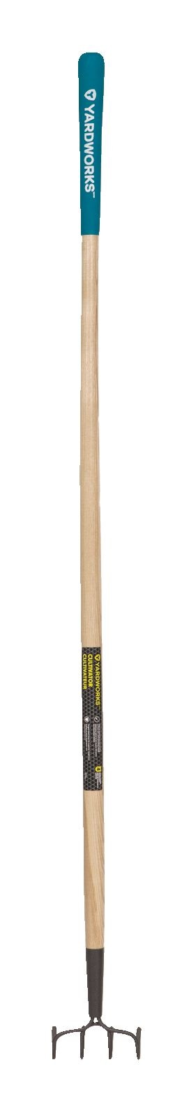 Steel 4-Tine Cultivator, 57-in Wooden Shaft D3558