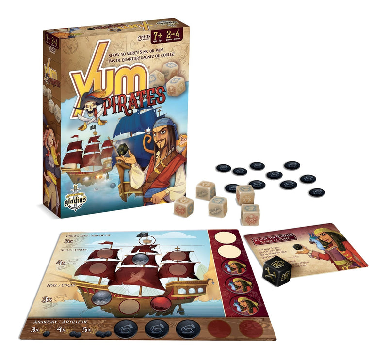 Yum Pirate Family Board Game, French, Ages 7+ E8679