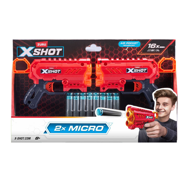 Micro Foam Dart Blaster, Includes 16 Darts, 2-pk, Ages 8+ P7122